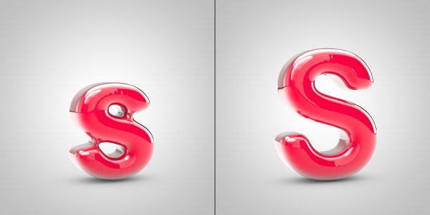 指甲油字母S孤立在白色背景图片下载