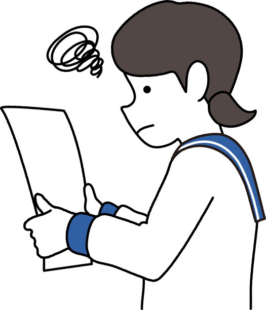 学生看印刷品的插图图片下载