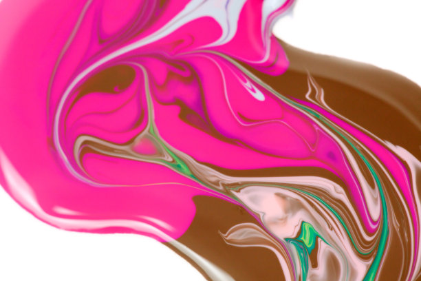 液体油漆渐变纹理上的白色。图片下载