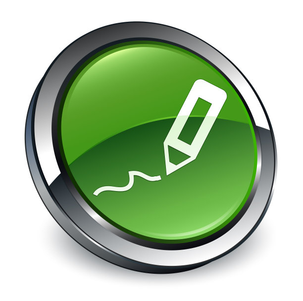 注册图标3d软绿色圆形按钮图片下载