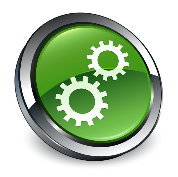 过程图标3d软绿色圆形按钮图片下载