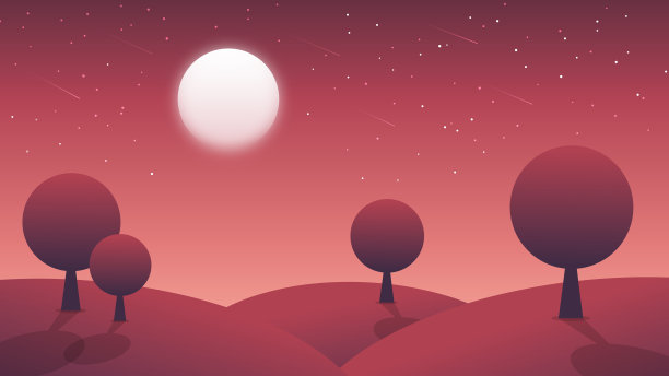 2D彩色红色抽象夜背景图片下载