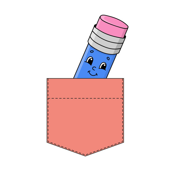 可爱的人物在衬衫口袋。五彩缤纷的矢量插图。卡通风格。孤立在白色背景上。设计元素。你的衬衫，书籍，贴纸，卡片，海报的模板。图片下载