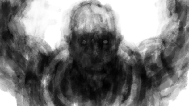 邪恶的僵尸宇航员举起双手攻击。图片下载