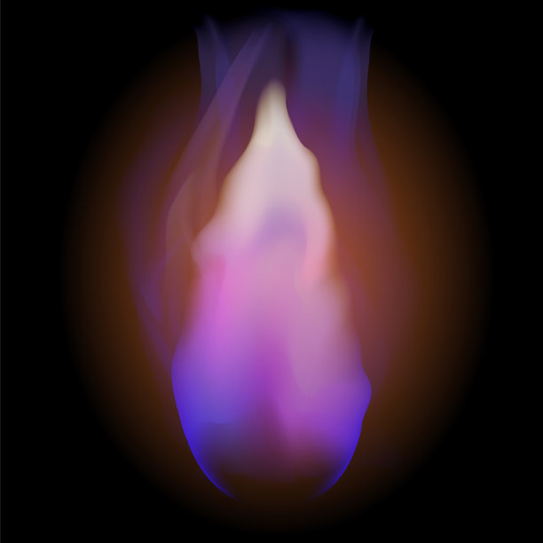 模糊的黑色背景上燃烧的气体与飞行的余烬。图片下载