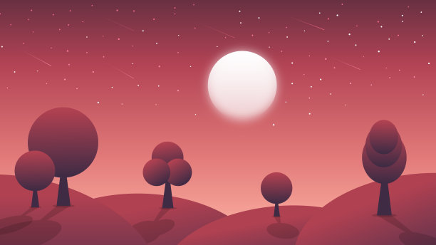 2D彩色红色抽象夜背景图片下载