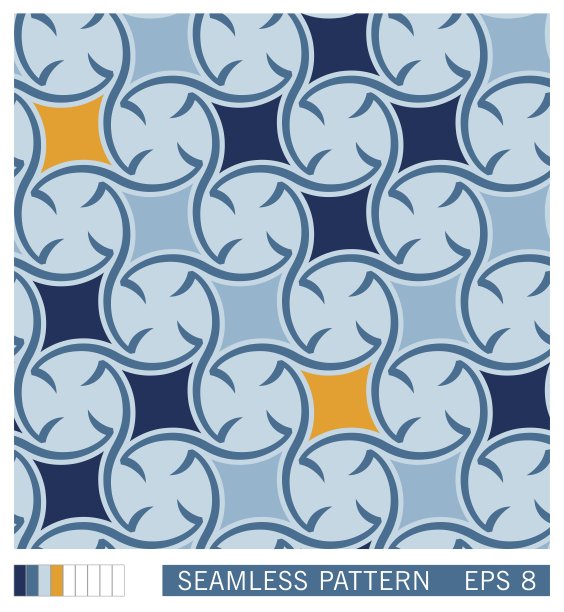 风格化的地中海民俗设计。人种点缀。向量无缝模式。图片下载