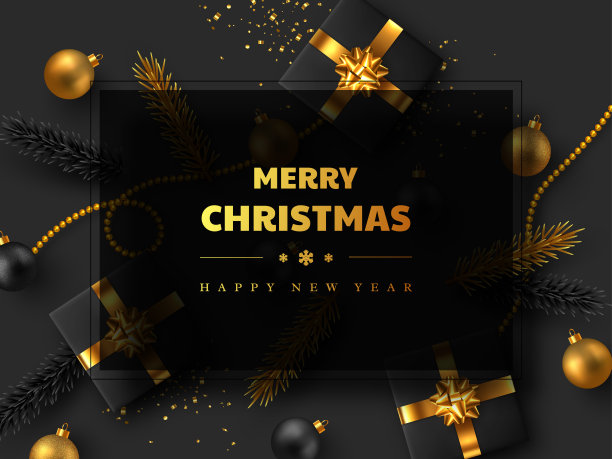 圣诞假期的设计。图片下载