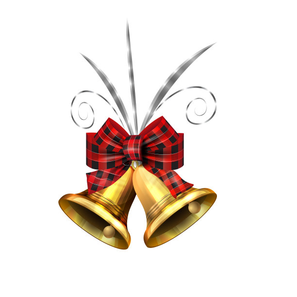 现实的银铃孤立在白色图片下载