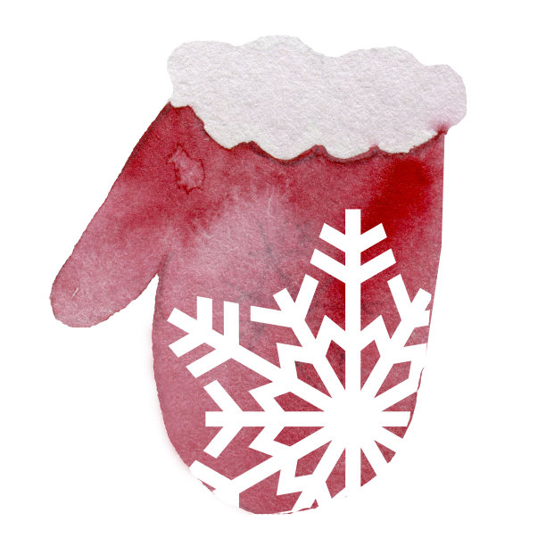 水彩圣诞剪纸艺术图片下载