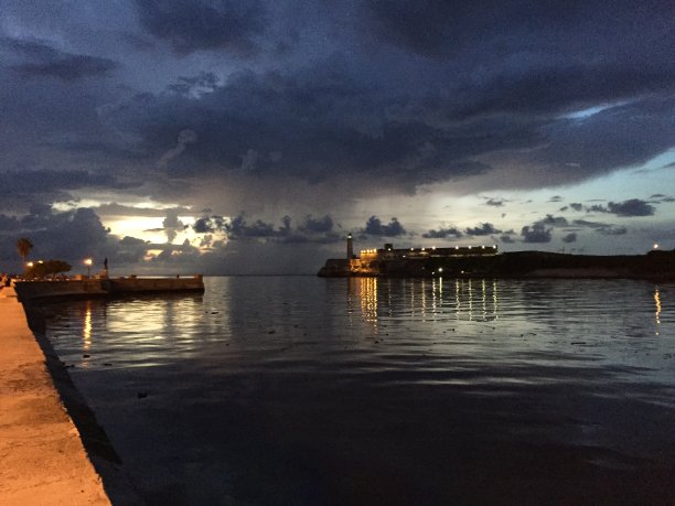 古巴哈瓦那的海边图片下载