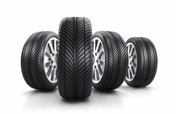 一套汽车车轮和轮胎图片下载