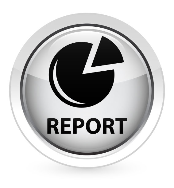 报告(图形图标)水晶白色圆形按钮图片下载
