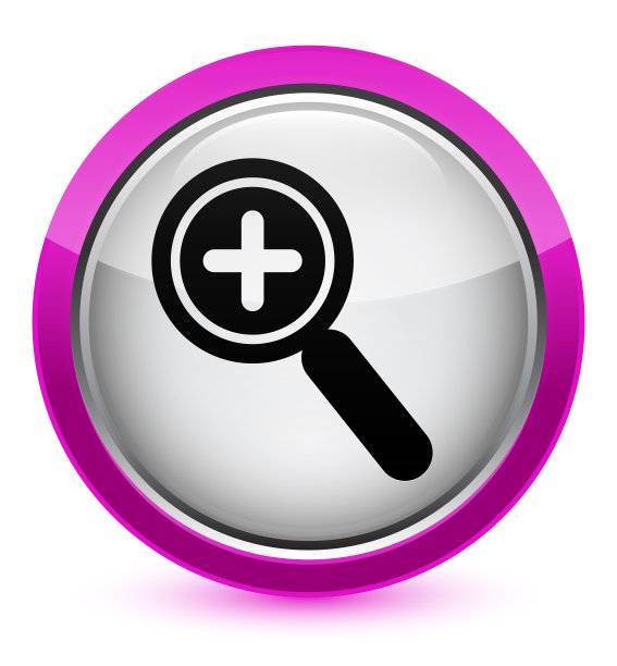 放大图标水晶粉色圆形按钮图片下载