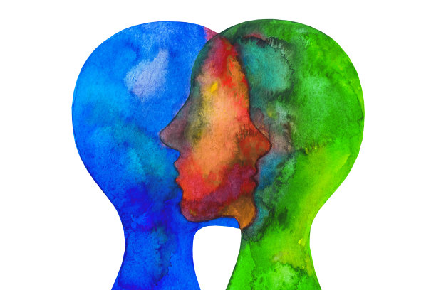 图形画两人共情图片下载