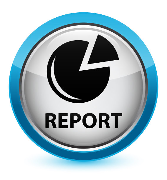 报告(图形图标)水晶青蓝圆形按钮图片下载