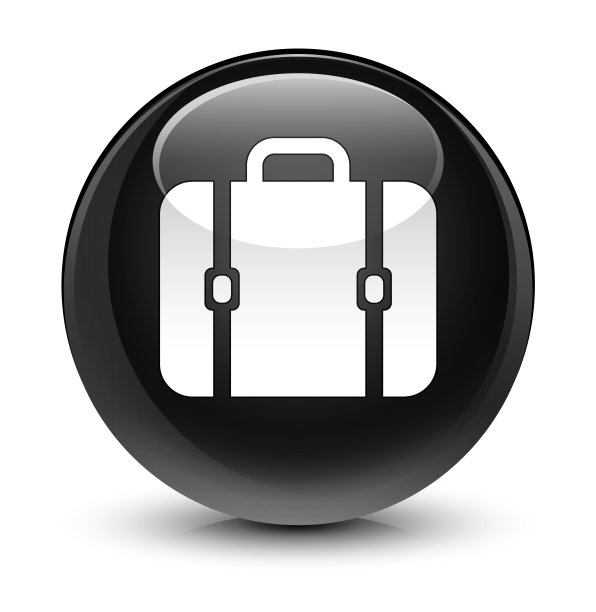 包图标玻璃黑色圆形按钮图片下载