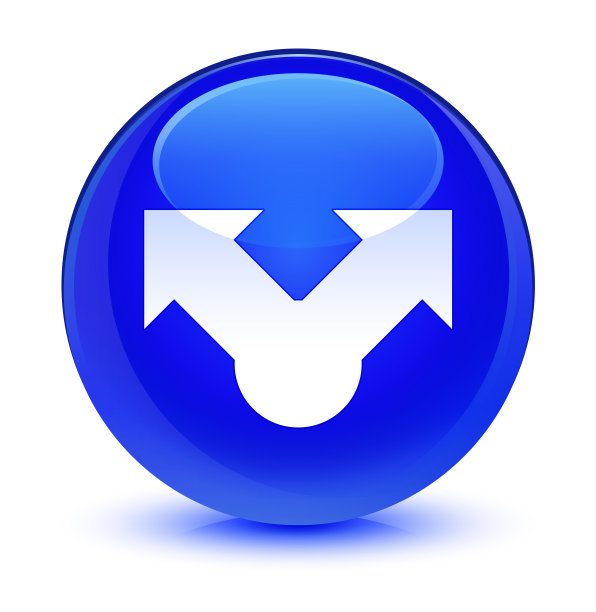 共享图标玻璃蓝色的圆形按钮图片下载