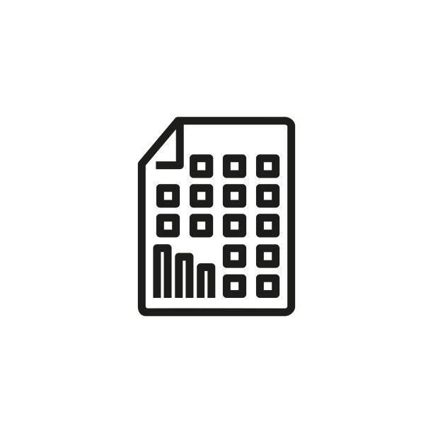电子表格线条图标图片下载