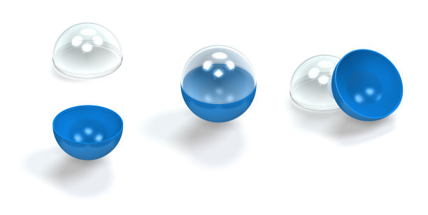 蓝色玩具胶囊图片下载