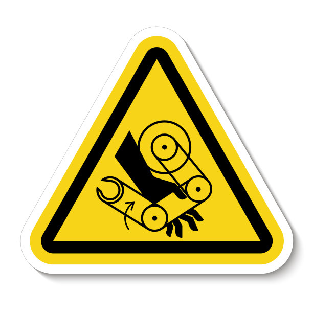 手挤压机器人符号符号隔离在白色背景，矢量插图EPS.10图片下载