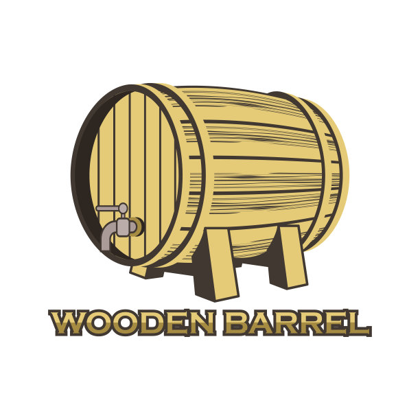 木桶孤立在白色背景上。矢量图图片下载