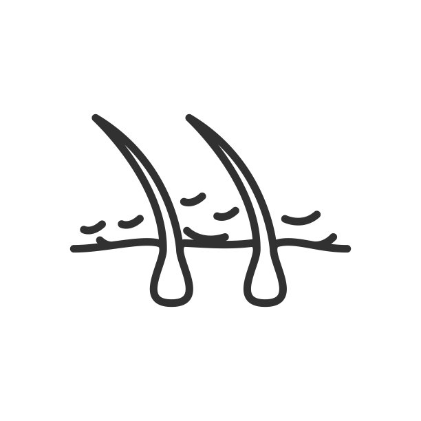 头皮屑。线条与可编辑的笔触图片下载