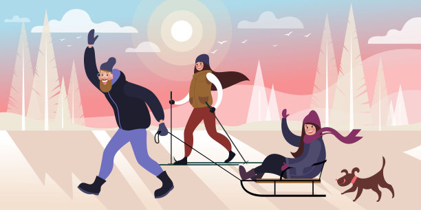 2020年冬季的人图片下载