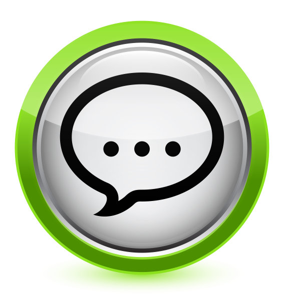 谈话图标水晶软绿色圆形按钮图片下载
