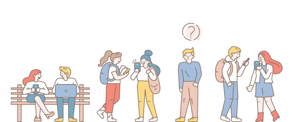 网络成瘾。男人和女人用智能手机交流。图片下载