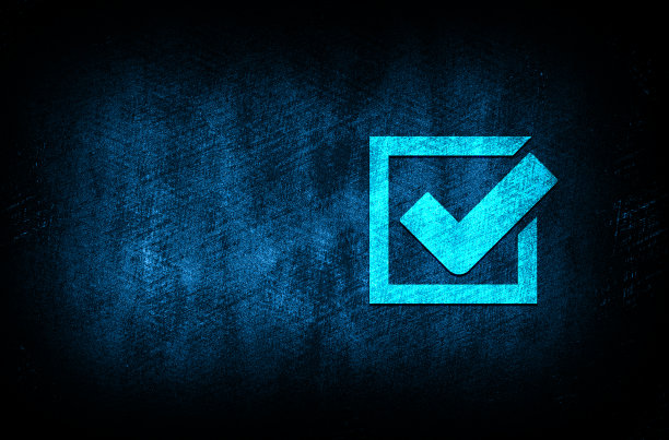 复选框图标抽象蓝色背景插图数字纹理设计概念图片下载