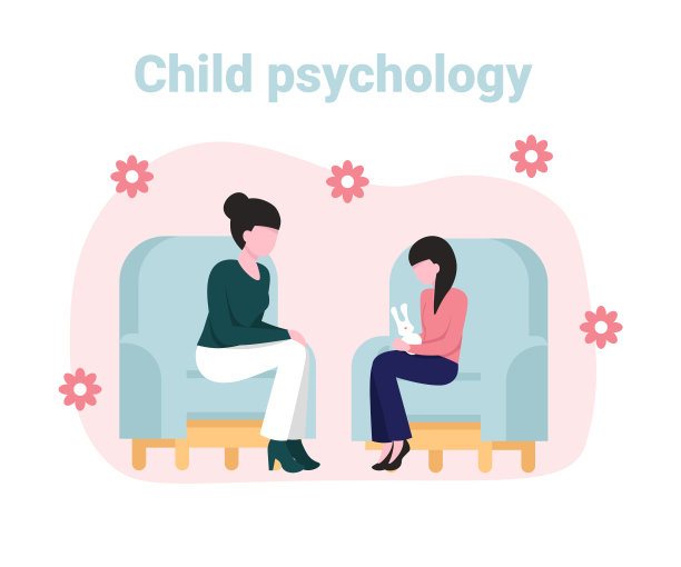 儿童心理学花朵背景图片下载