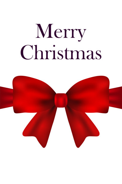 红色礼品蝴蝶结丝带孤立在白色的背景图片下载