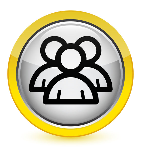 组图标水晶黄色圆形按钮图片下载