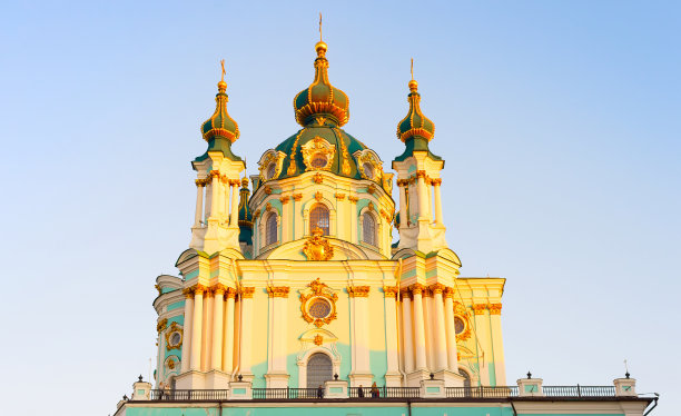乌克兰基辅圣安德鲁斯教堂图片下载