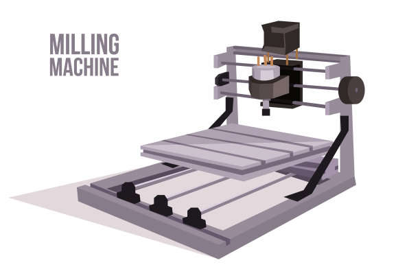 铣床平面矢量图图片下载