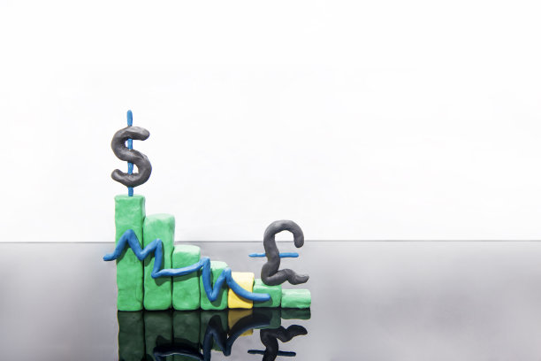 货币市场的抽象照片。孤立在白色背景上。图片下载