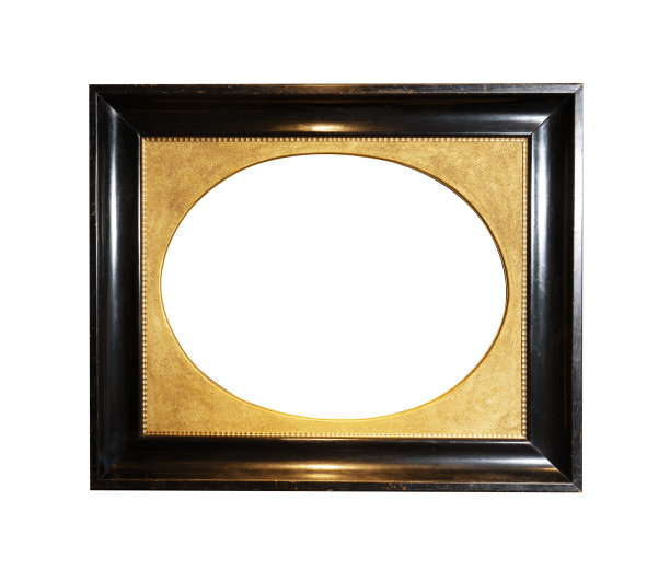 古色古香的金色纹理杰作框架图片下载