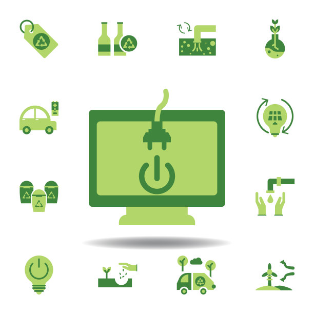 拯救世界，电脑彩色图标。元素保存地球插图图标。符号和符号可以用于网页，标志，手机应用程序，UI，用户体验图片下载