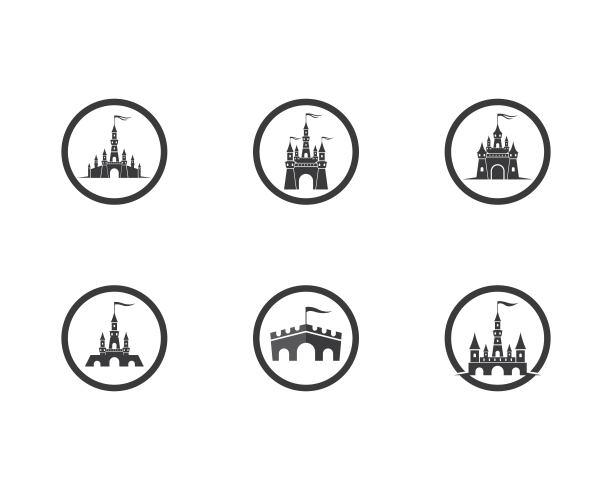 城堡矢量图标图片下载