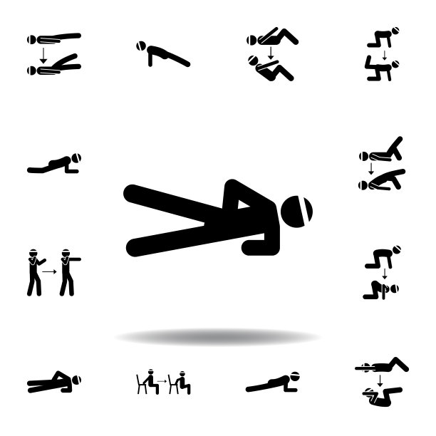 健身，腿，平板图标。健身元素插图。标志和符号图标可以用于网页，标志，移动应用程序，UI, UX的白色背景图片下载