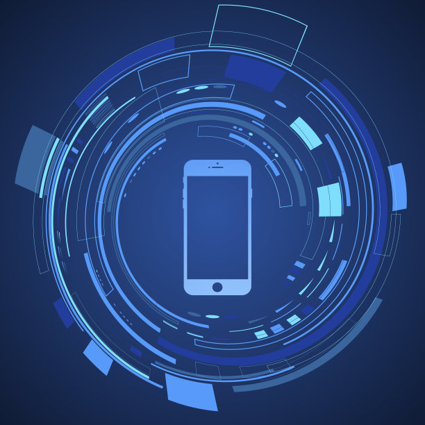 数字技术图标矢量插图。物联网模板背景。摘要网络空间网络生态系统创新设计。物联网、智能家居连接、智能手机家居控制图片下载