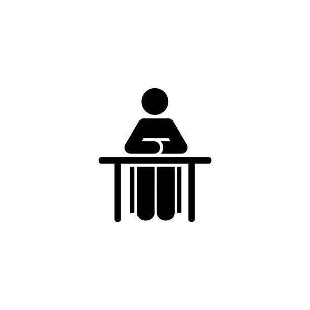 男生班坐学生象形图标图片下载