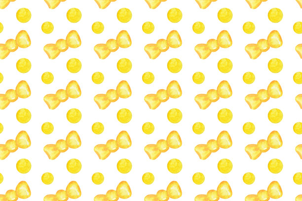 抽象的几何无缝图案与圆和弓元素。白色背景与波尔卡点织物。时髦的手绘纹理。现代设计的纸张，封面，织物，室内装饰。图片下载