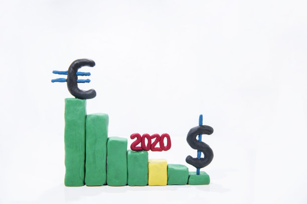 货币市场的抽象照片。孤立在白色背景上。图片下载