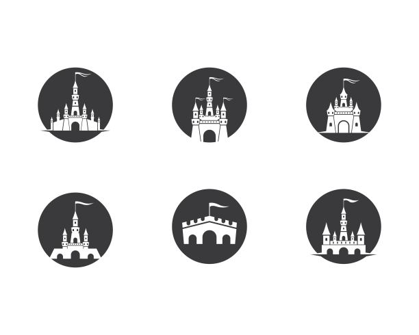 城堡矢量图标图片下载