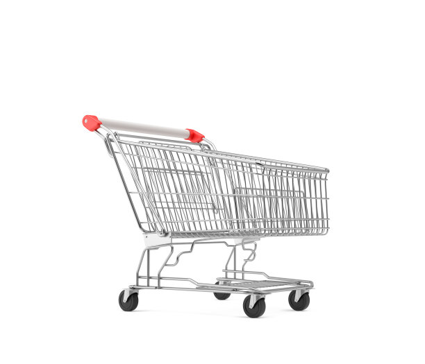 空购物车孤立在白色图片下载