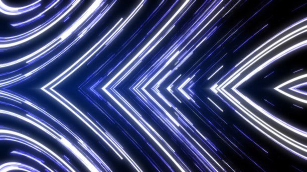 故障线，在黑暗中高速旅行，3d渲染电脑生成的背景图片下载