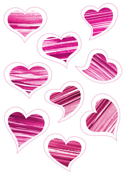 情人节插画素材ID：345997956