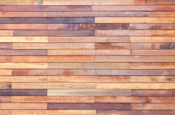 无缝木地板纹理，硬木地板纹理。古董木棕色水平板。前视图与复制空间。图片下载